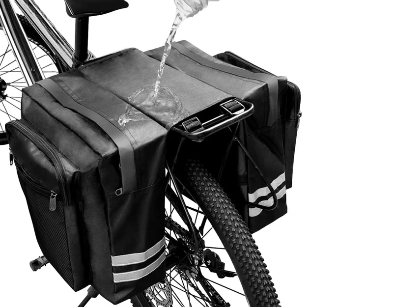 Eskute Double Pannier Bag for Bike Rear Rack