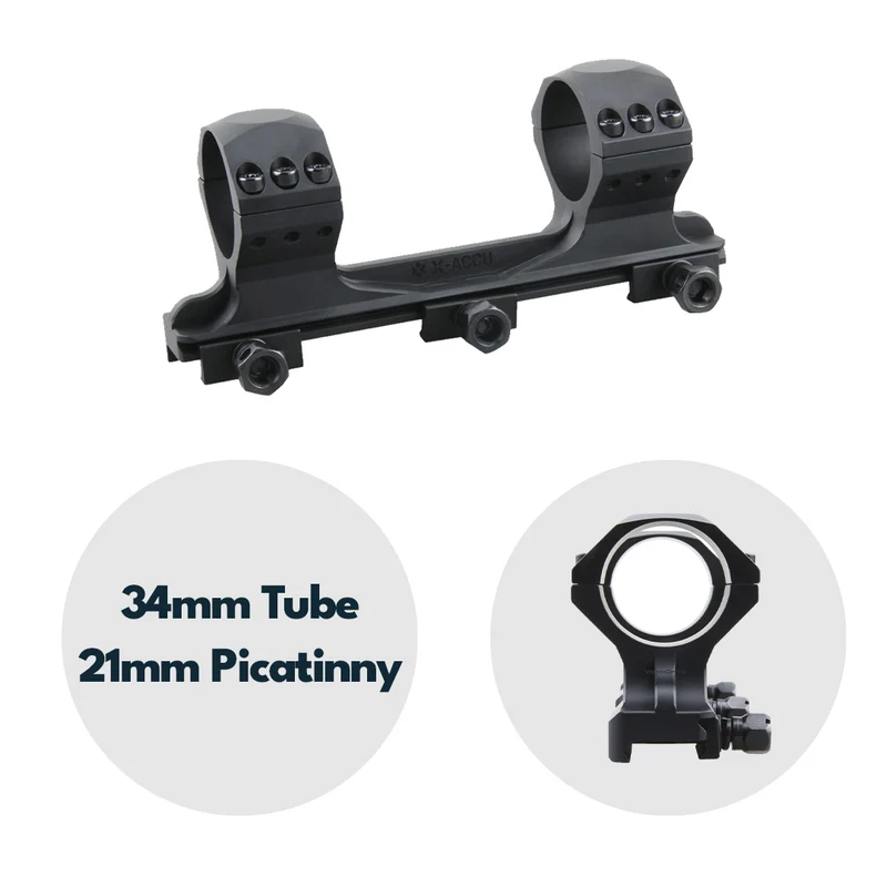 Vector Optics SCTM-57 X-Accu Blockmontage für 34mm Tubus, 21mm Picatinny, h=40mm