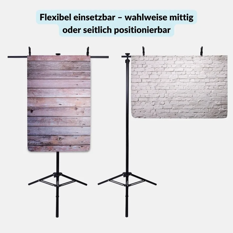 Fotohintergrund Halterung 100–186 cm für Studio & Flatlay-Fotografie