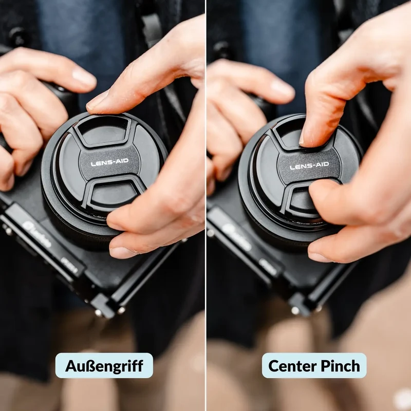 Ersatz-Objektivdeckel - kompatibel mit Sony, Canon & Nikon