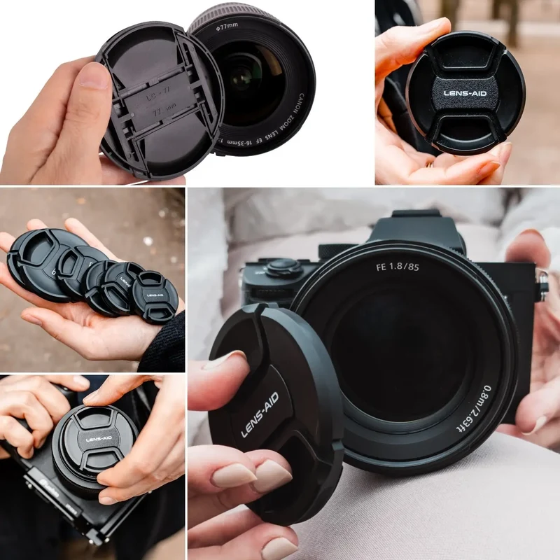 Ersatz-Objektivdeckel - kompatibel mit Sony, Canon & Nikon
