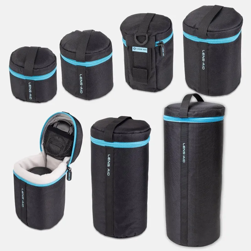 Objektivtasche gepolstert wasserabweisend mit Fleece-Futter