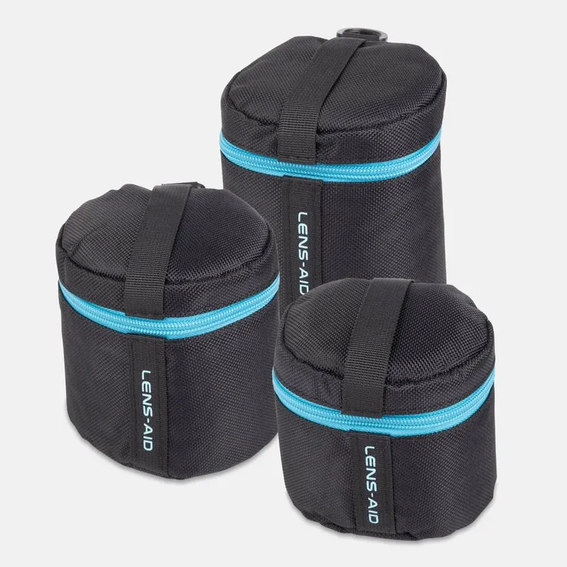 Objektivtasche gepolstert wasserabweisend mit Fleece-Futter