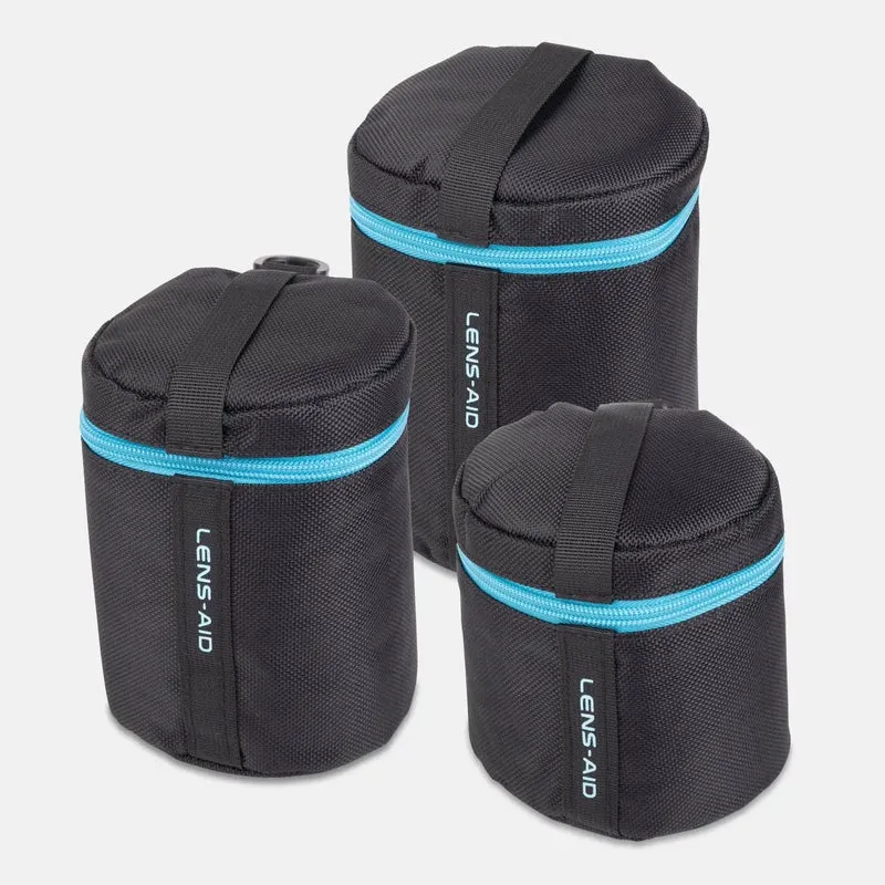 Objektivtasche gepolstert wasserabweisend mit Fleece-Futter