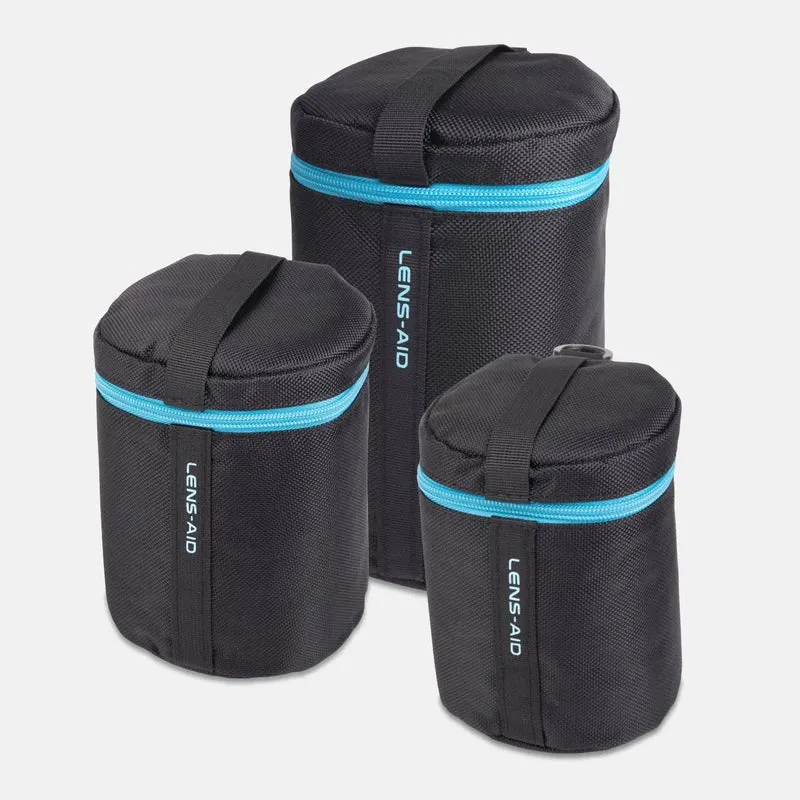 Objektivtasche gepolstert wasserabweisend mit Fleece-Futter