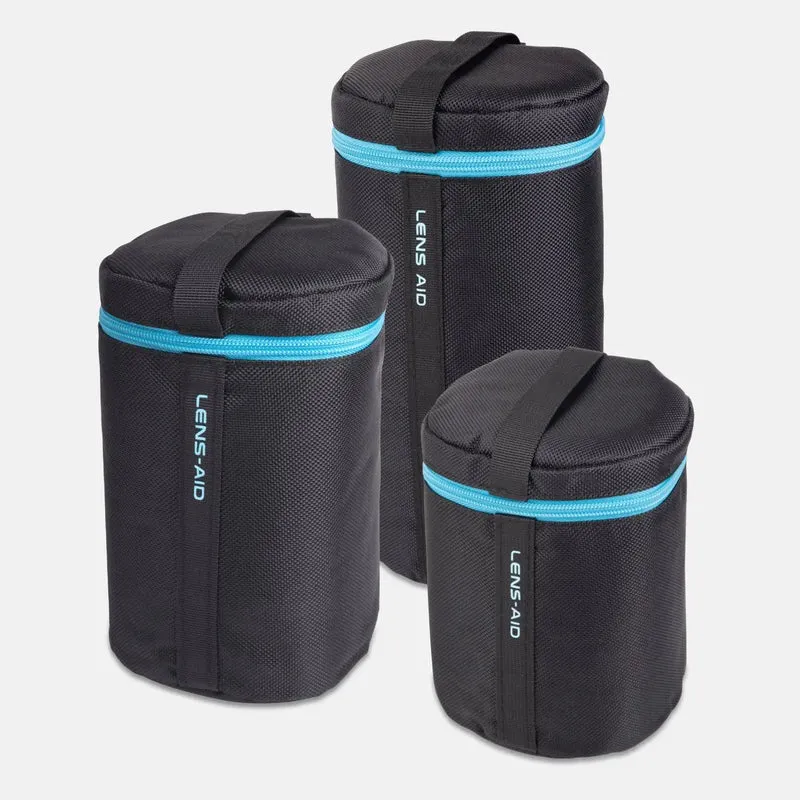Objektivtasche gepolstert wasserabweisend mit Fleece-Futter