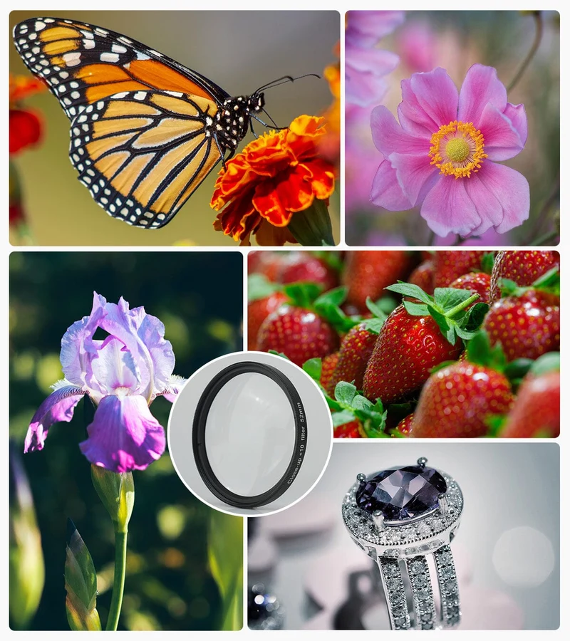 APEXEL Handy-Objektiv 52 mm/67 mm Makro-Vergrößerungsfilter