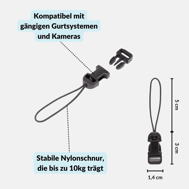 Schnellverschluss-Kit für Kameragurt