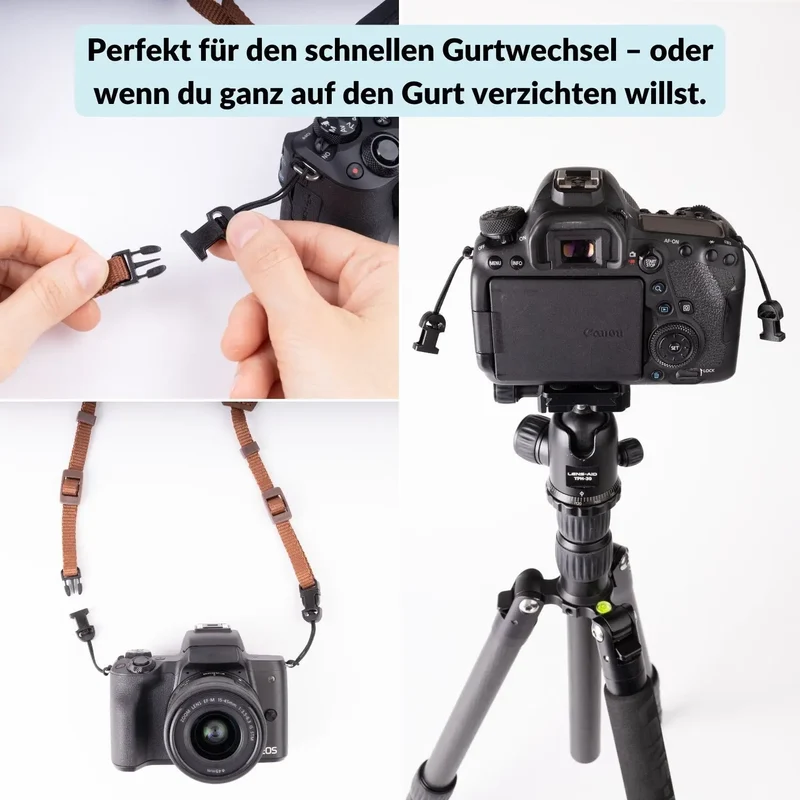 Schnellverschluss-Kit für Kameragurt