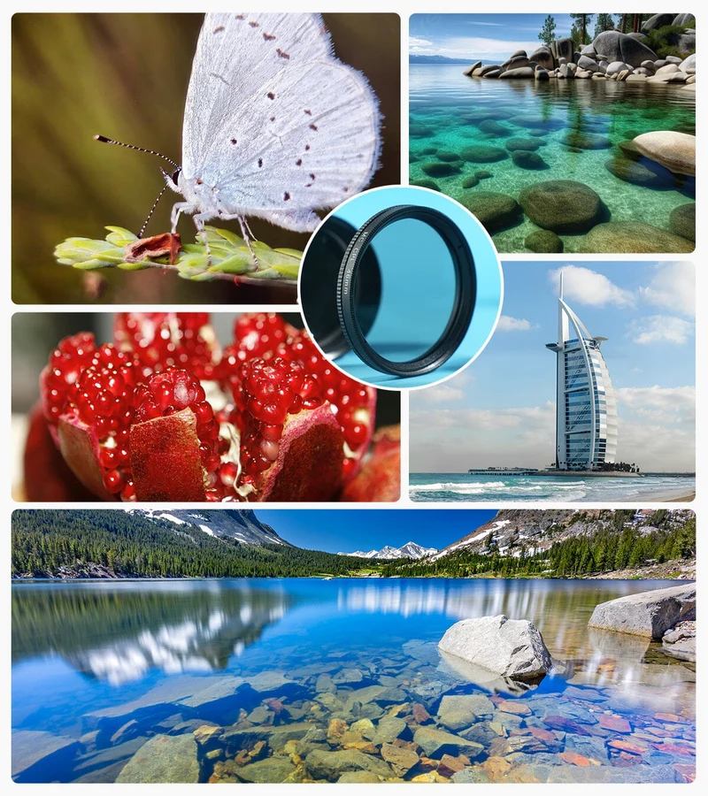 APEXEL Handyobjektiv 46 mm/52 mm/62 mm CPL-Polarisationsfilter
