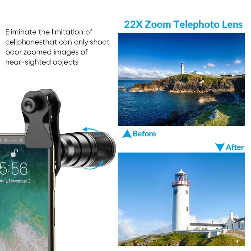 22X 10 in 1 Telefonobjektiv-Set