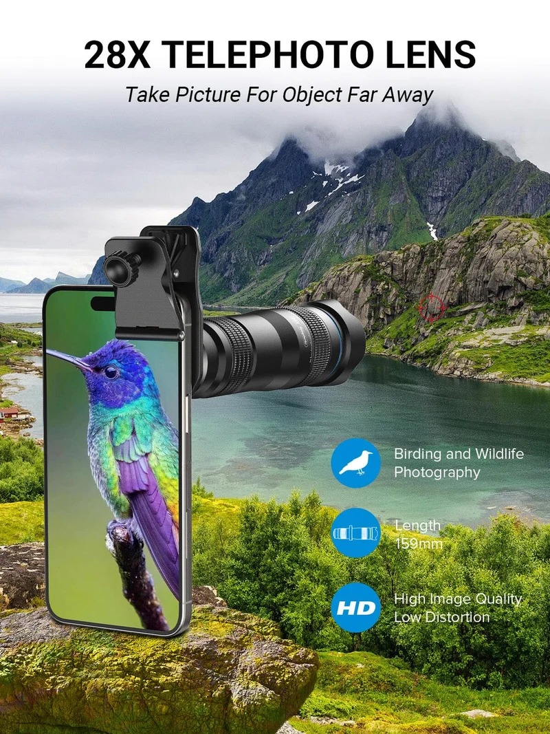 APEXEL 28x HD Teleobjektiv für Smartphones