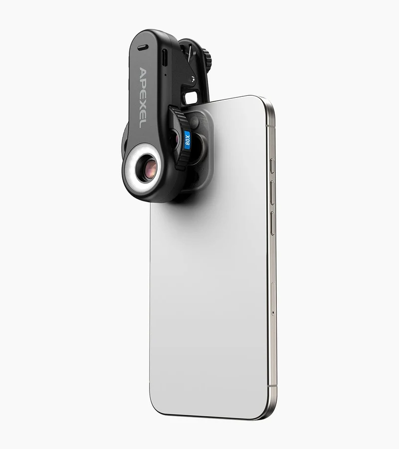 TriScope Smart Dreifach-Vergrößerungs-Handymikroskop (40x/80x/120x)