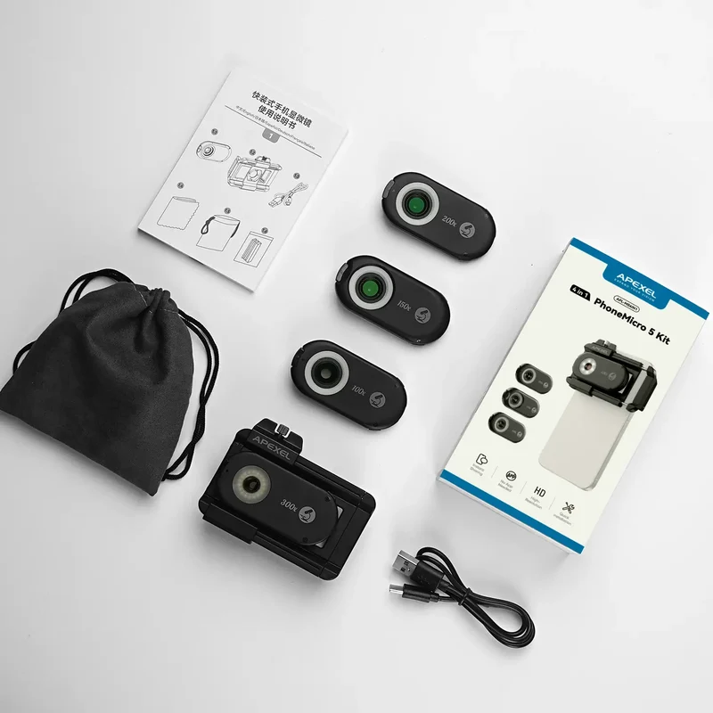 PhoneMicro 5 Serie 100X/150X/200X/300X Mikroskopobjektiv