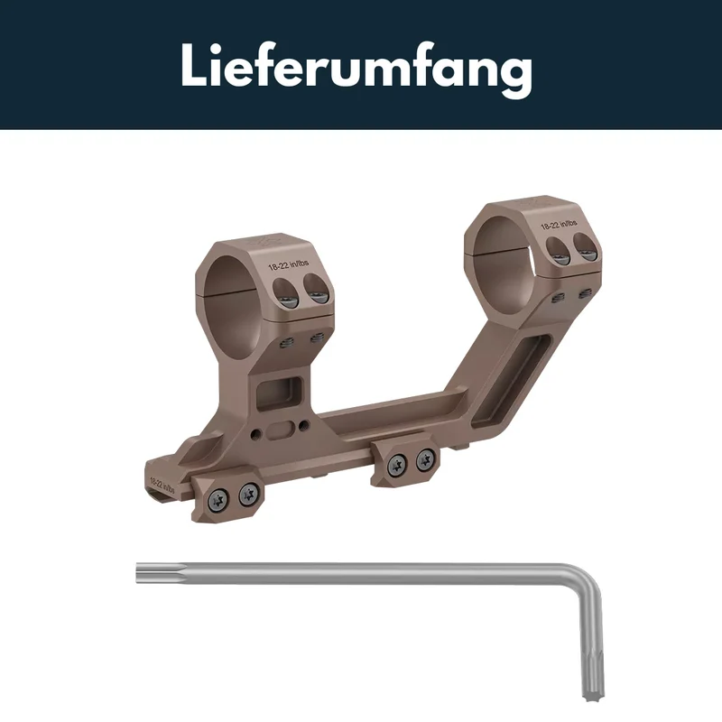 Vector Optics XASR-F3038 X-Accu Blockmontage für 30mm Tubus, 21mm Picatinny for AR, h=50mm