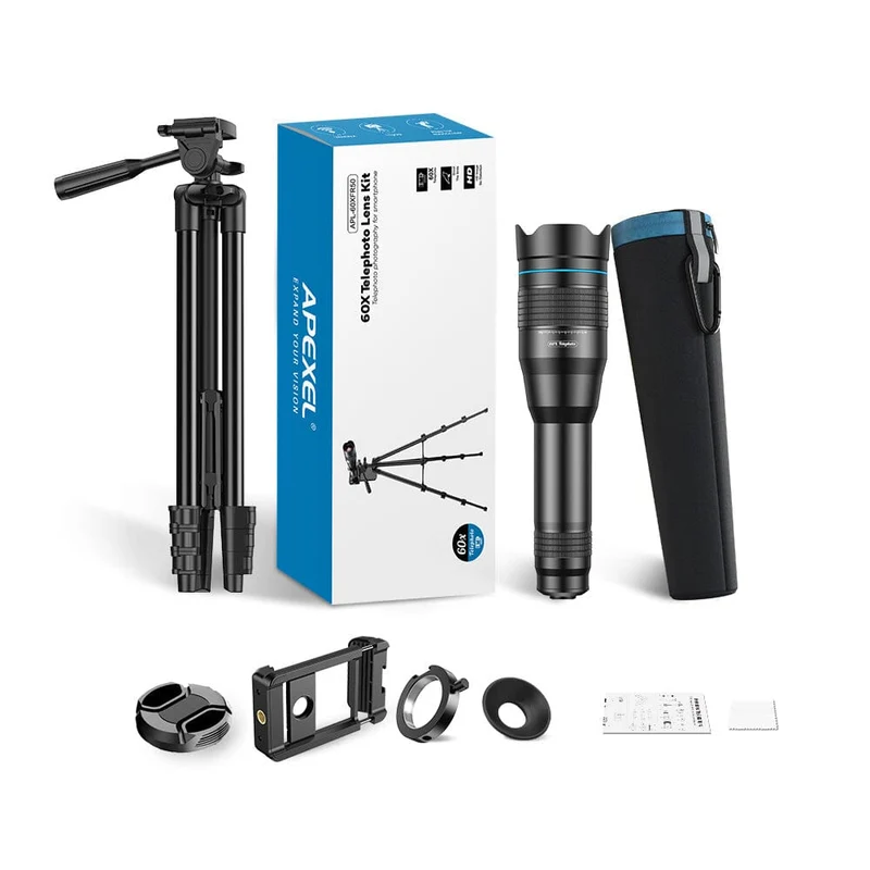 Verbessertes 60X Telefon-Teleobjektiv-Kit