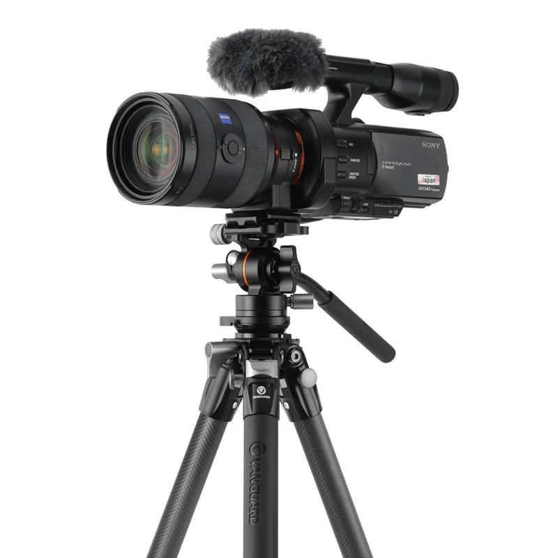 Vanguard Alta Pro 3VLT 235CV12 - Trípode de vídeo compacto de carbono, rótula Veo PV-12