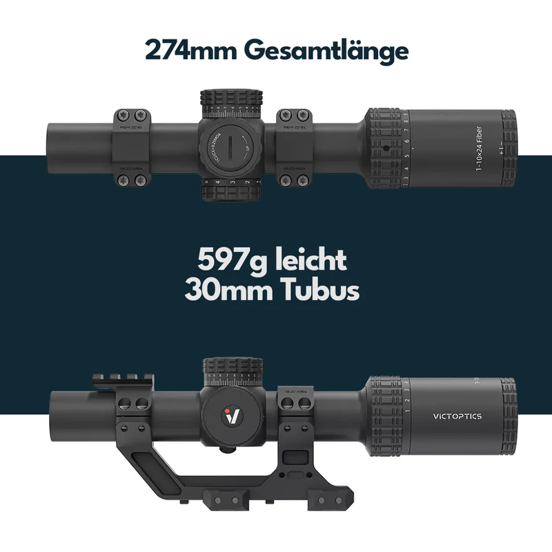 Victoptics OPSL139 S10 1-10x24I mit Blockmontage