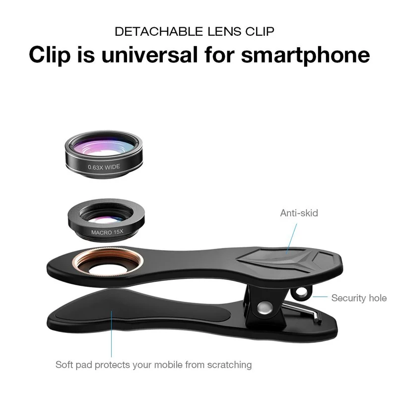 Universeller 17-mm/37-mm-Gewindeclip für Apexel-Objektive