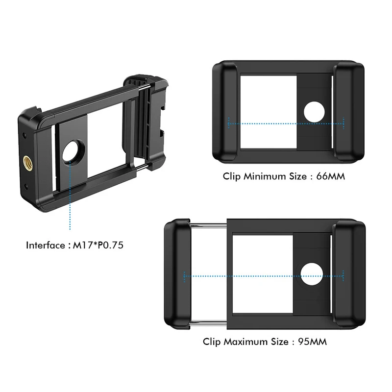 Universeller 17-mm/37-mm-Gewindeclip für Apexel-Objektive