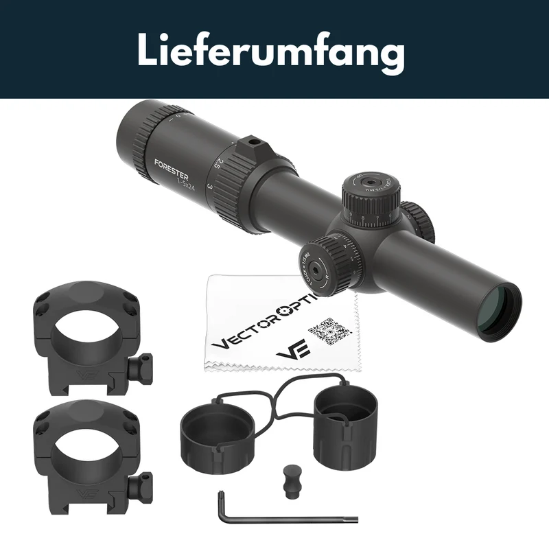Vector Optics SCOC-54 Forester 1-5x24 FIBER