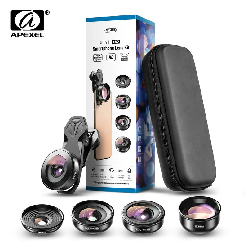 4K HD Professionelles 5-in-1-Objektiv-Set