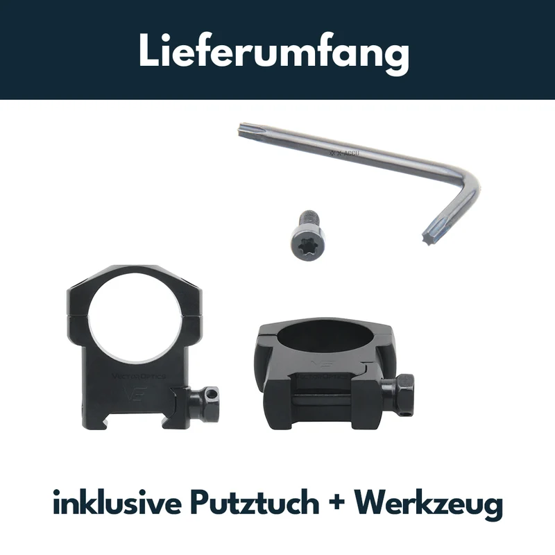 Vector Optics SCTM-08 Montage für 30mm Tubus, 21mm Picatinny, h=31mm