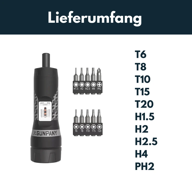 Vector Optics SCTK-04 Drehmoment-Schraubenzieher 1,1-6,8Nm