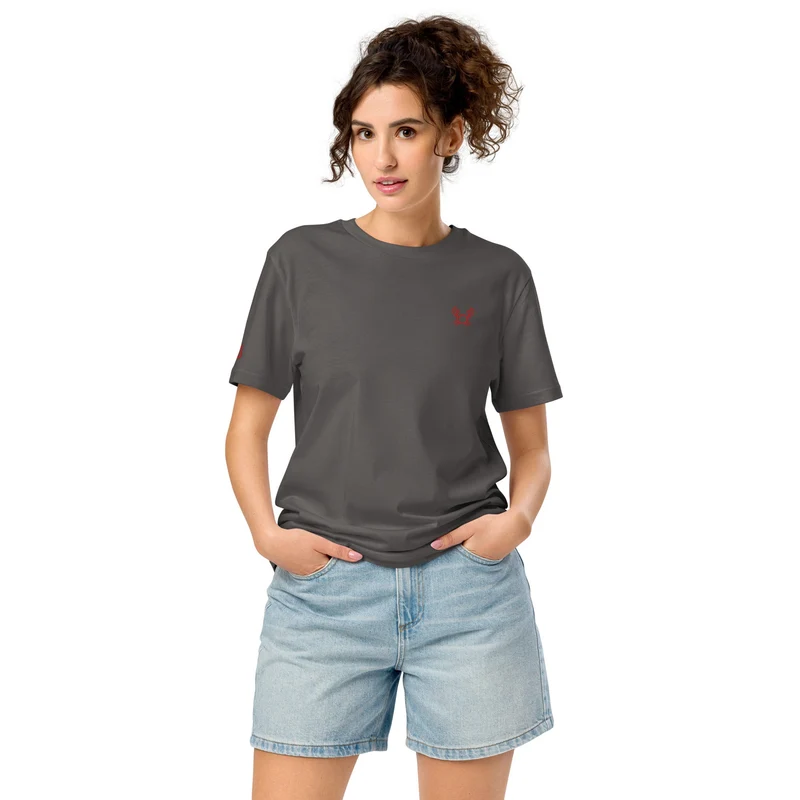 Krabbe - Unisex Bio-T-Shirt (hochwertige Stickerei)