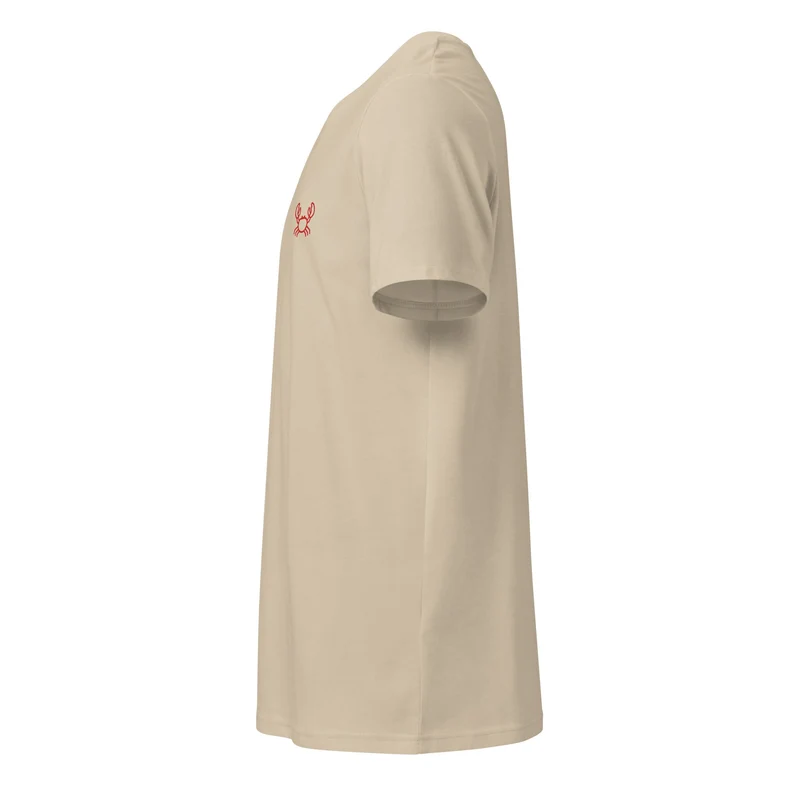 Krabbe - Unisex Bio-T-Shirt (hochwertige Stickerei)