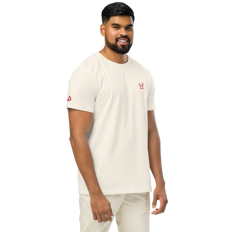 Krabbe - Unisex Bio-T-Shirt (hochwertige Stickerei)