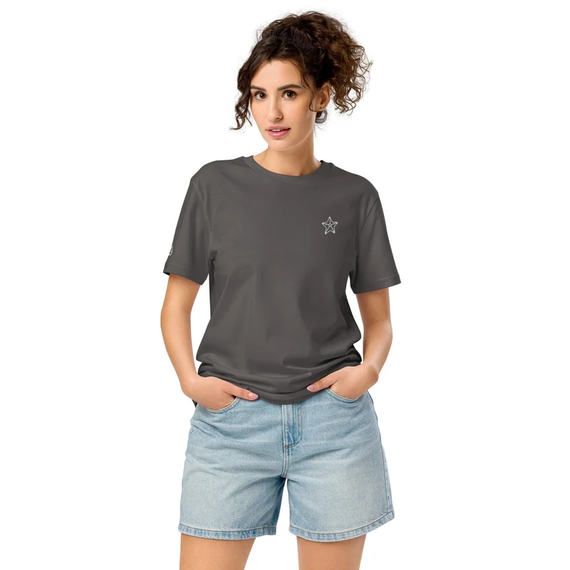 Seestern - Unisex Bio-T-Shirt (hochwertige Stickerei)