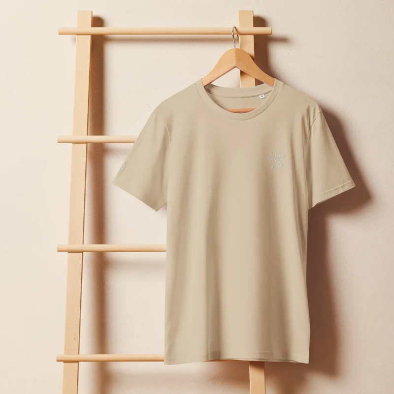 Seestern - Unisex Bio-T-Shirt (hochwertige Stickerei)