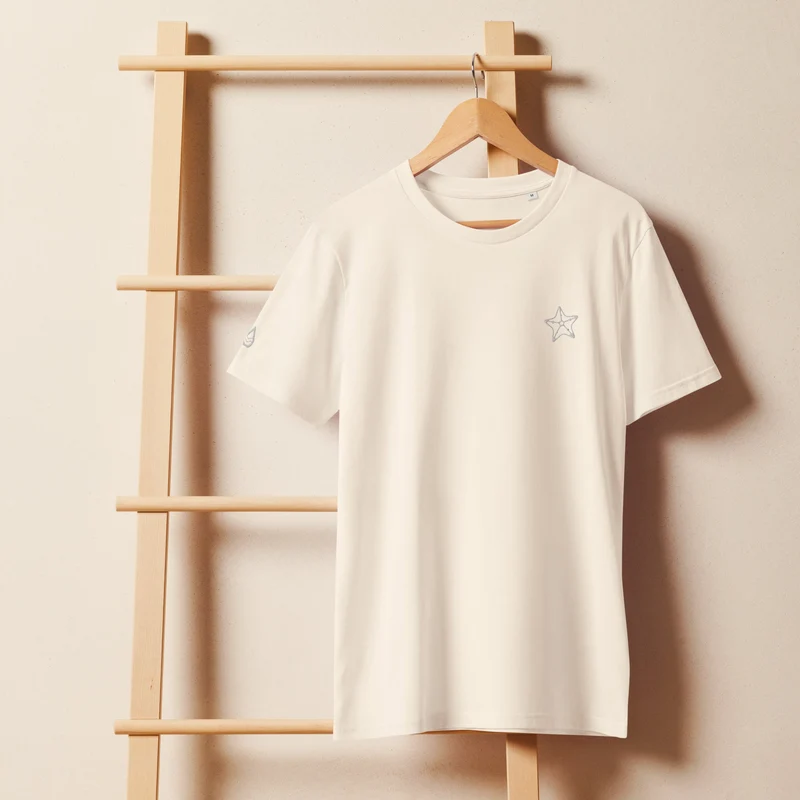 Seestern - Unisex Bio-T-Shirt (hochwertige Stickerei)