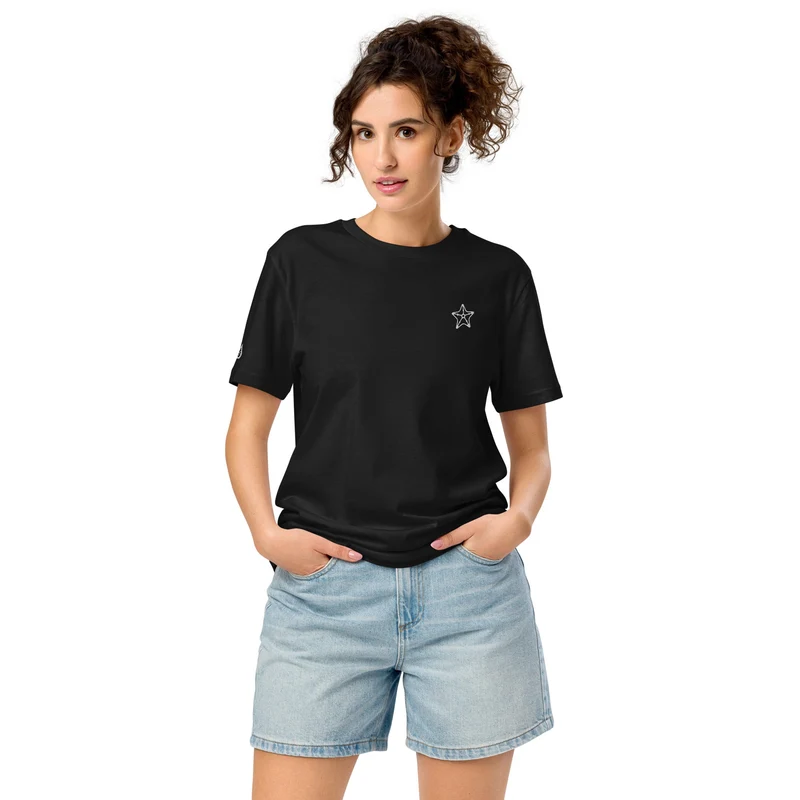Seestern - Unisex Bio-T-Shirt (hochwertige Stickerei)
