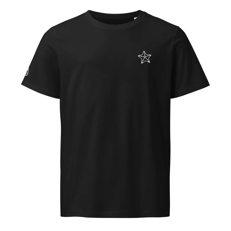 Seestern - Unisex Bio-T-Shirt (hochwertige Stickerei)