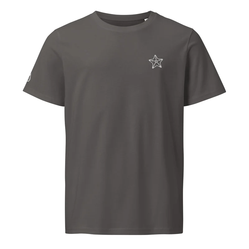 Seestern - Unisex Bio-T-Shirt (hochwertige Stickerei)