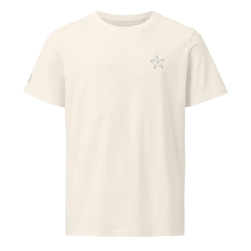 Seestern - Unisex Bio-T-Shirt (hochwertige Stickerei)