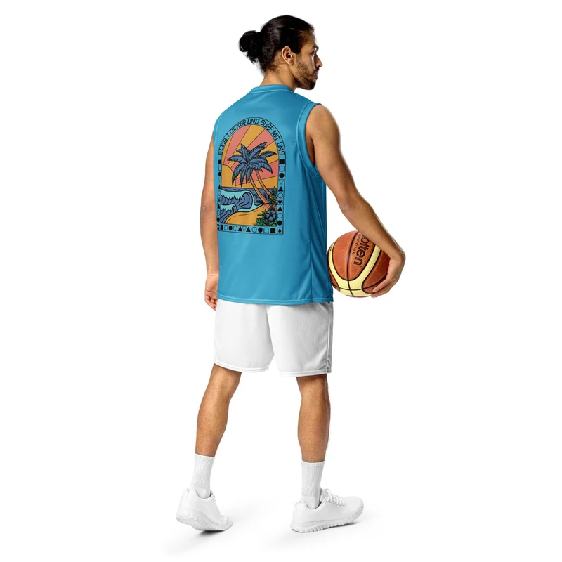 Surf mit uns - Recyceltes Unisex-Tanktop