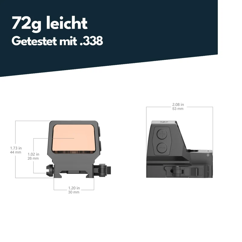 Vector Optics SCRD-65 Frenzy Plus F3 1x22x32 QD Reflexvisier