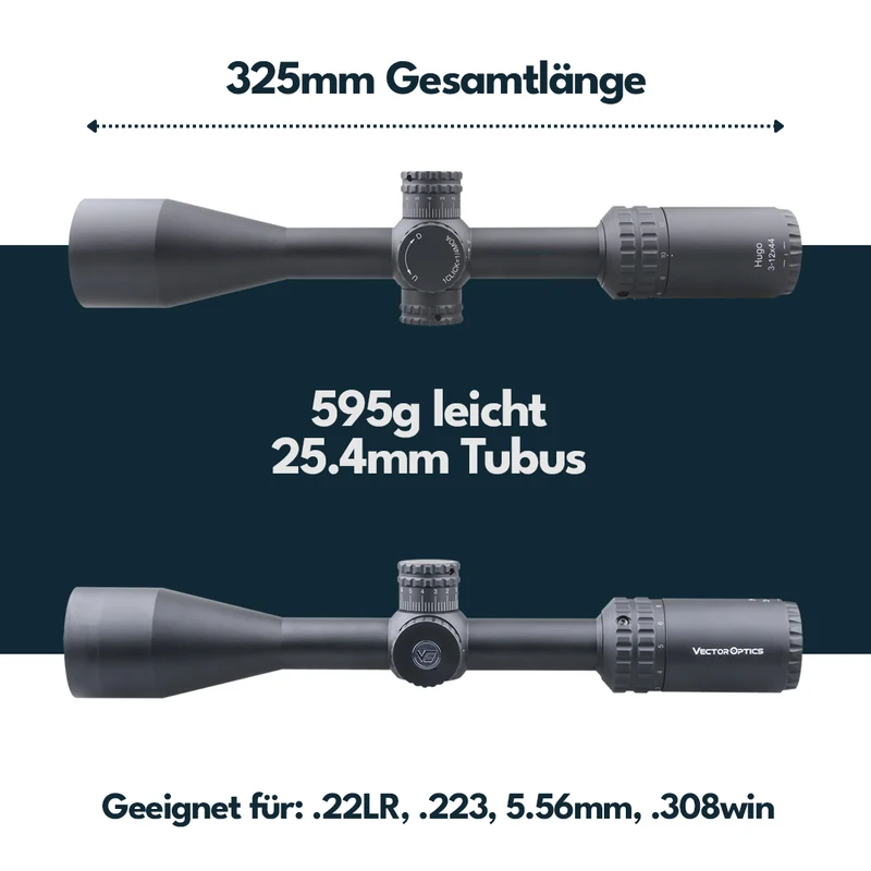 Vector Optics SCOM-30 Hugo 3-12x44SFP