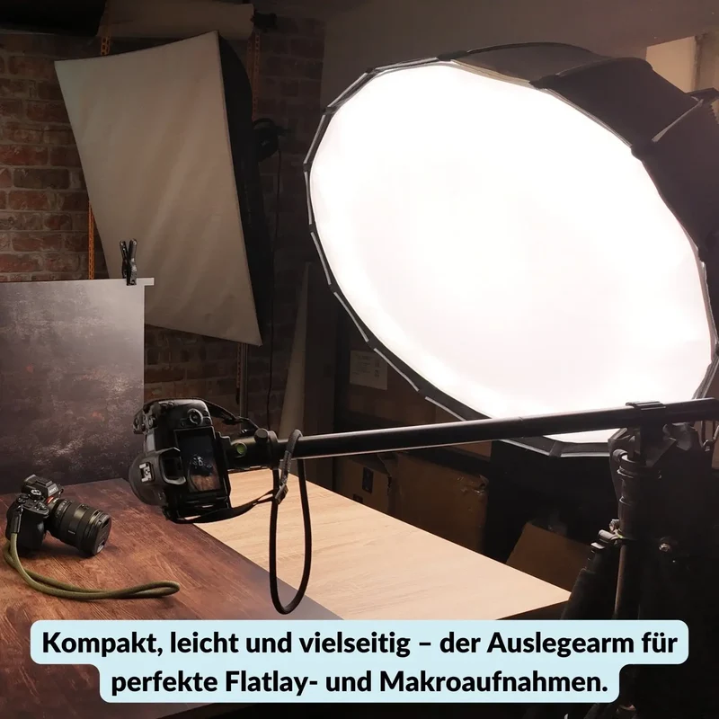 Stativ-Ausleger 80 cm - Auslegearm für Studio- & Flatlay-Fotografie
