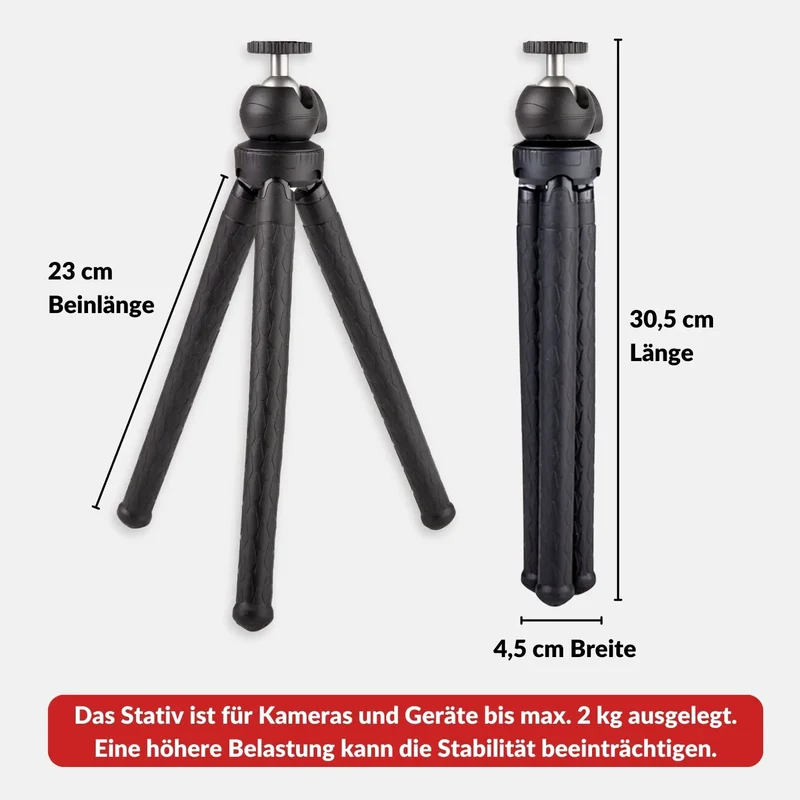 Flexibles Stativ Light – Dein kompakter Allrounder für unterwegs