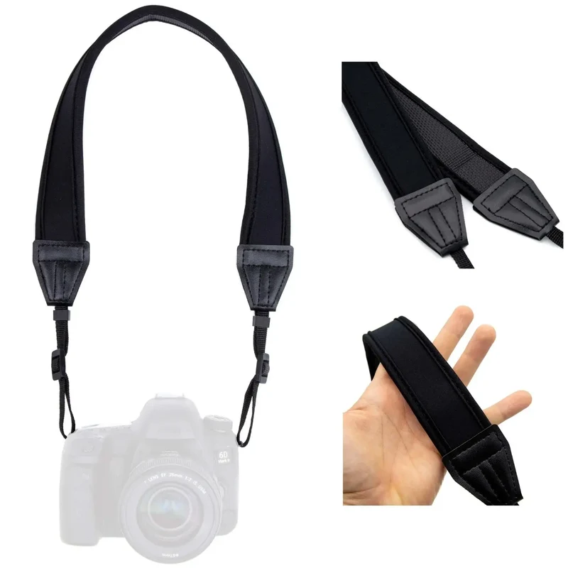 Neopren Kameragurt gepolstert - kompatibel mit Canon, Nikon & Sony