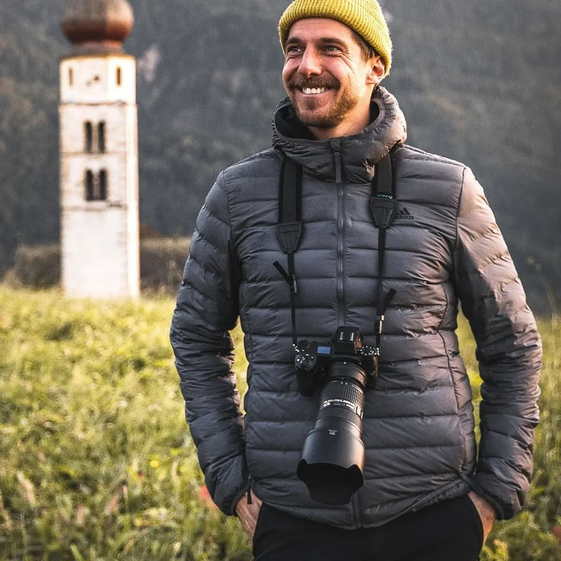 Neopren Kameragurt gepolstert - kompatibel mit Canon, Nikon & Sony