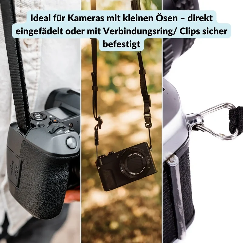 Neopren Kameragurt gepolstert - kompatibel mit Canon, Nikon & Sony