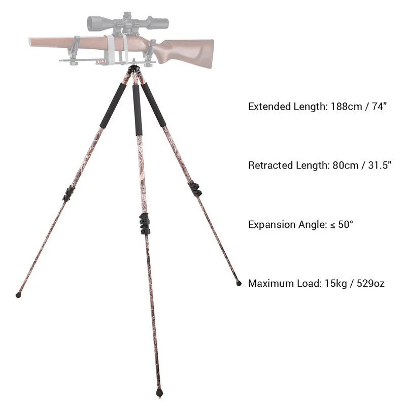 Vector Optics RSGR-08 80-188cm Tripod Camo zur Gewehrauflage