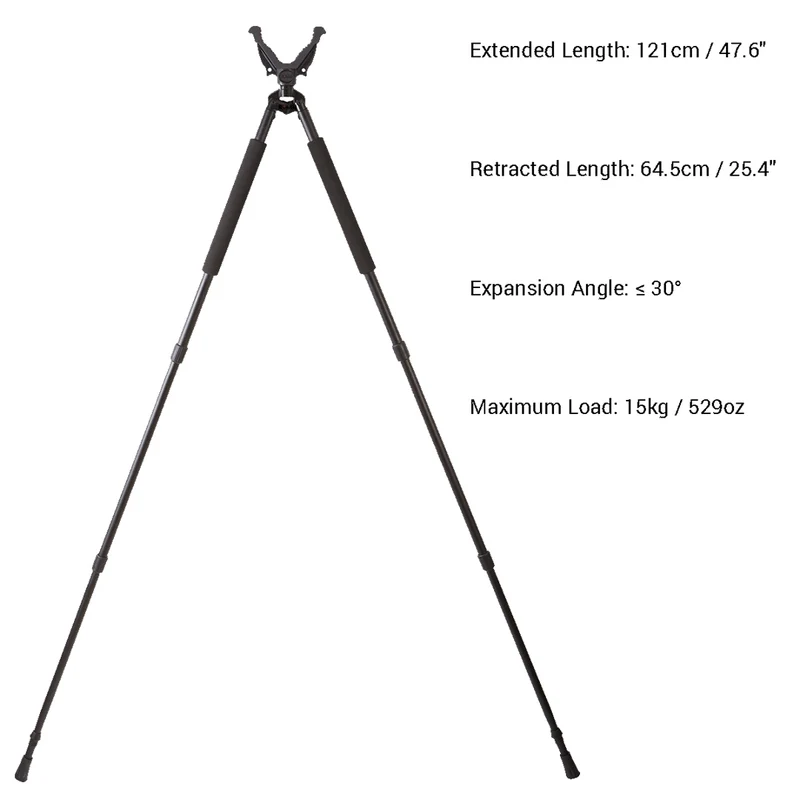 Vector Optics RSGR-05 Rokstad 65-120cm Bipod zur Gewehrauflage