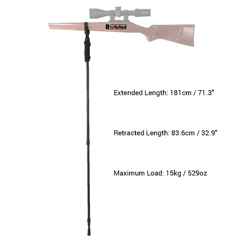 Vector Optics RSGR-01 Rokstad 84-181cm Monopod zur Gewehrauflage
