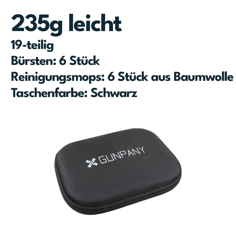 Vector Optics GPGC-A19B 19-teiliges Universal Reinigungsset